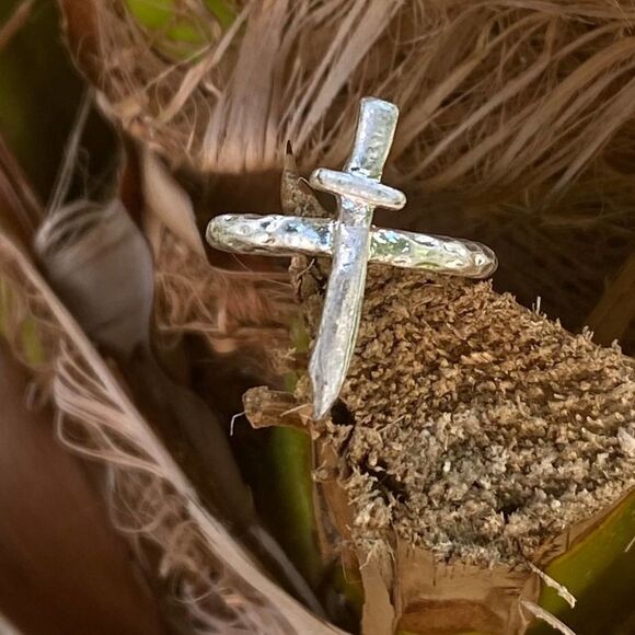 Sterling Silver Plated Renaissance Medieval sword Rings - Picture 3 of 8